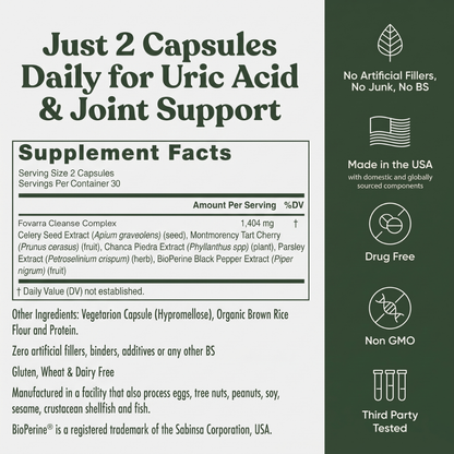 Fovarra™ Uric Acid Cleanse Capsules